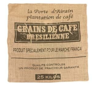 Surya 100% Jute Pillow Cover Throw Accent Beige Rustic Grain Bag 17" x17" Square